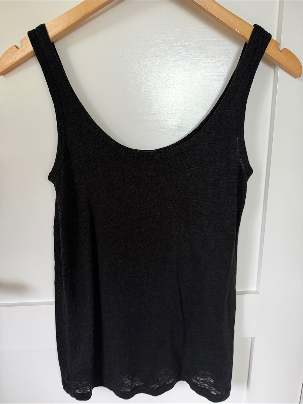 J. Crew Black Linen Tank Top XS
